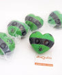 Cuore 6x6cm verde nero Circle&Strip HUBAQKEB3010611 Altraqualità