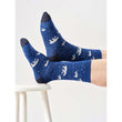 Calzini uomo WINTERY POLAR BEAR Deep Blue 00007563 Altromercato