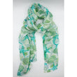 STOLA SETA STAMPATA CONCHIGLIE VERDE HUBEQ8074926 Equomercato