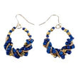 Orecchini BERRY perline vetro blu oro ferro HUBM341133173102 Meridiano361