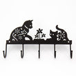 Appendino Gatto metallo nero 28x17x4,5cm HUBAQIN7040458 Altraqualità
