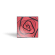 Piatto terracotta quadrato Bocciolo Rosa (10x10cm) HUBM321530602109 Meridiano361