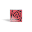 Piatto terracotta quadrato Bocciolo Rosa (15x15cm) HUBM321530602209  Meridiano361