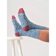 Calzini donna SNOWY PENGUIN Stone Blue 00007499  Altromercato