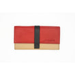 PORTAFOGLIO PELLE BETTY BEIGE ROSSO HUBEQ8034970 Equomercato