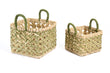 SET/2 Cesti quadrati DORI c/manici, hogla/juta HUBM300007761 Meridiano361