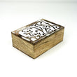 Scatola legno Flowers 15,5x10xh6cm HUBAQIN2041288 Altraqualità