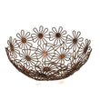 Ciotola Margherite metallo 31x13cm HUBAQIN5040451 Altraqualità