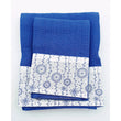 SET ASCIUGAMANI COTONE MARGHERITE BLU HUBEQ7381765 Equomercato