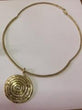 Collana girocollo rigido spirale color oro SPI001 Ida Onlus