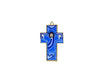 Croce legno Cristo risorto azzurro Codice prodotto: 0016729 Liberomondo