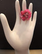 Anello in pietre dure fucsia