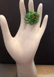 Anello in pietre dure verde