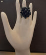 Anello in pietre dure nero