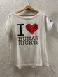 T-shirt donna I love Human Rights L