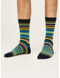 CALZA CON RIGHE BLU NAVY UOMO DAL 40-45 00004118