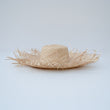 Cappello da donna in paglia con frange naturale HUBM322438371800 Meridiano361**