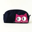 Portatrucco Gatto fuxia a Pois HUBAQVNB0051819 Altraqualità