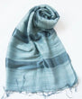 Sciarpa seta/cotone blu grigio Codice: VNB4031996