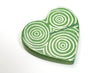 Cuore portafoto Spirali in pietra saponaria verde  HUBAQKE0020621 Altraqualità
