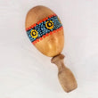 Maracas uovo con manico con decorazione aborigena in legno HUBM322032203200 Meridiano361