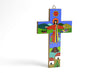 Croce grande Amico Gesù in legno dipinto  40000508 Alromercato